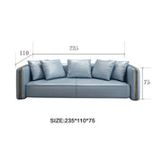 Modern Light luxury new classical sofa living room sofa European-style combination large apartment first floor leather sofa