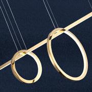 Led circle chandelier Luxury modern design lamp Restaurant Golden Nordic Minimalist creative Bar dining lighting chandelier