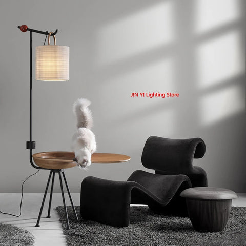 Creative Multifunctional Living Room Tea Room Sofa  Corners Movable Solid Wood Wooden Style for Home Use Including Light Bulbs