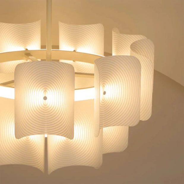 Led Large Chandelier Bedroom Minimalist White Acrylic Lamp Dining Living Room Hotel Lobby Hanging Lamp Fixture