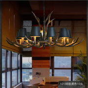LED Chandelier Retro Antlers Table Dining Living Room Kitchen Accesories Pendant Lamp Home Decoration Interior Lighting Fixture