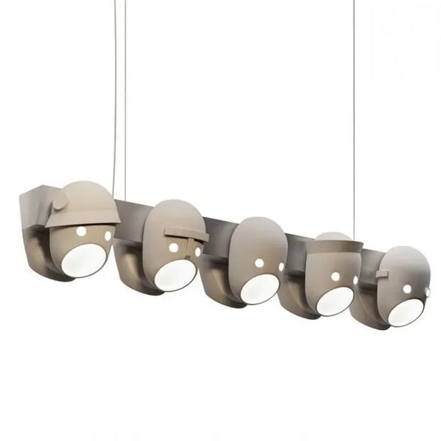 Mask LED Chandelier by Dutch Designer for Living Room Villa Dining Room Retro Personality Creative Hanging Lighting Decoration