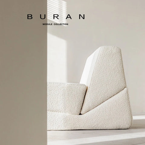 Nordic Cream Style Living Room Sofa Module, Fabric Creative Luxurious Lazy Sofa Italian Home Furniture Muebles De La Sala FYLS