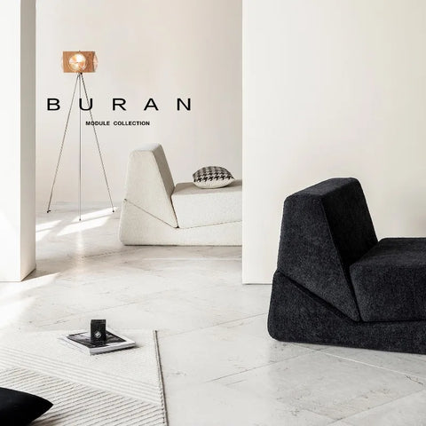 Nordic Cream Style Living Room Sofa Module, Fabric Creative Luxurious Lazy Sofa Italian Home Furniture Muebles De La Sala FYLS