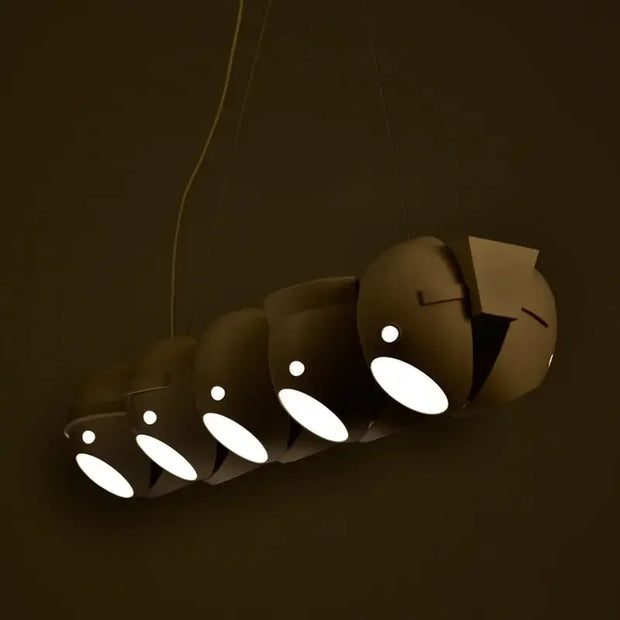 Mask LED Chandelier by Dutch Designer for Living Room Villa Dining Room Retro Personality Creative Hanging Lighting Decoration