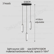 Pendant Lighting Oval Lamp Designer Villa Living Room Lighting Decoration Modern Lamp Ceiling Minimalist Staircase Chandelier