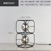 Industrial Vintage Chandelier Creative Geometric Metal Chandelier Bar Restaurant Living Room Decor LED Rectangle Hanging Lamp