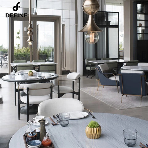 Complete Furniture Modern Minimalistic Style Custom Made Light Luxury Hotel Restaurant Furniture Sets