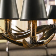 LED Chandelier Retro Antlers Table Dining Living Room Kitchen Accesories Pendant Lamp Home Decoration Interior Lighting Fixture