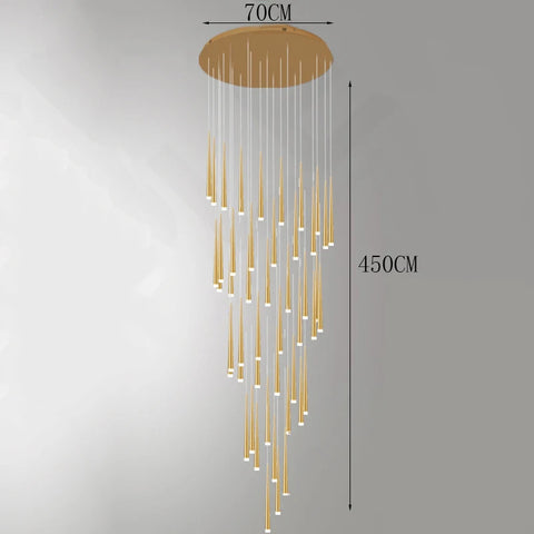 Modern Stair chandelier Pendant lights indoor lighting Ceiling lamp hanging light led Chandeliers for living room indoor lightin