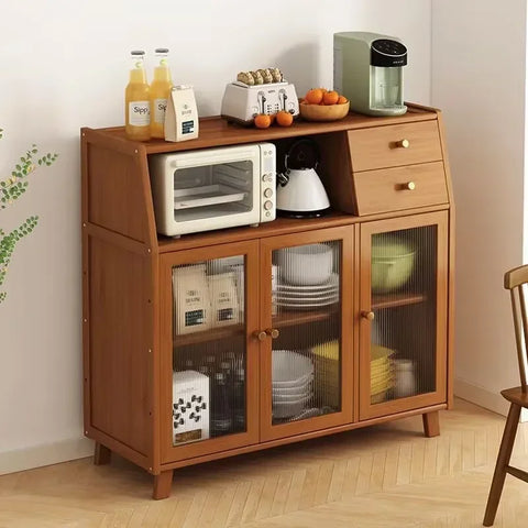 Kitchen Island Buffet Cabinet with Storage, 36.6" Large Sideboard Buffet Cabinet, Farmhouse Kitchen Cabinet Display Cabinet