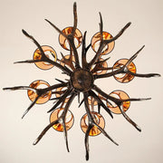 LED Chandelier Retro Antlers Table Dining Living Room Kitchen Accesories Pendant Lamp Home Decoration Interior Lighting Fixture