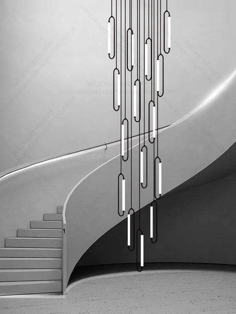 Pendant Lighting Oval Lamp Designer Villa Living Room Lighting Decoration Modern Lamp Ceiling Minimalist Staircase Chandelier