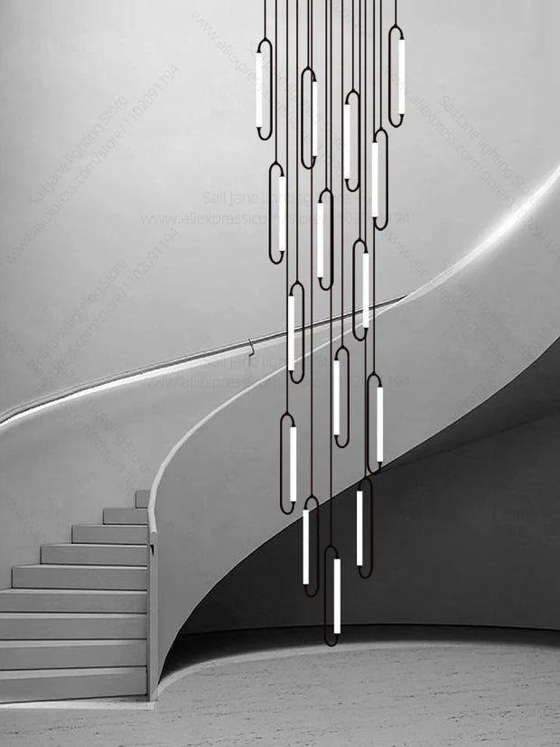 Pendant Lighting Oval Lamp Designer Villa Living Room Lighting Decoration Modern Lamp Ceiling Minimalist Staircase Chandelier