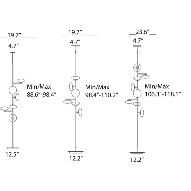 Italian Indoor Floor Lamp Floor To Ceiling Lamp Designer Standing Floor Light for Living Room Creative Corner Standing Lamp
