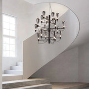 Designer Black Chandeliers 80cm 100cm Living Room Decor Moden Art Hanging Lighting Bedroom Dining Room Ceiling Suspension Lamp