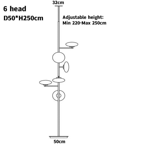 Italian Indoor Floor Lamp Floor To Ceiling Lamp Designer Standing Floor Light for Living Room Creative Corner Standing Lamp