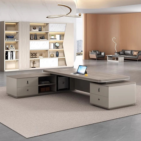 Standing Adjustable Office Desks Modern Extension Wooden White Office Desks L Shaped Corner Mesa De Escritorio Furniture Home
