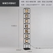 Industrial Vintage Chandelier Creative Geometric Metal Chandelier Bar Restaurant Living Room Decor LED Rectangle Hanging Lamp