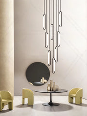 Pendant Lighting Oval Lamp Designer Villa Living Room Lighting Decoration Modern Lamp Ceiling Minimalist Staircase Chandelier