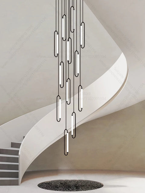 Pendant Lighting Oval Lamp Designer Villa Living Room Lighting Decoration Modern Lamp Ceiling Minimalist Staircase Chandelier