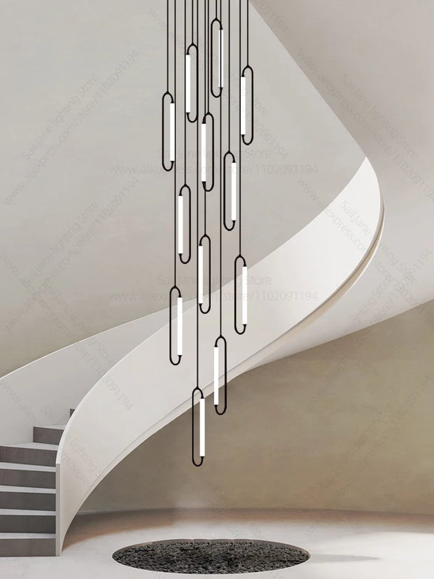 Pendant Lighting Oval Lamp Designer Villa Living Room Lighting Decoration Modern Lamp Ceiling Minimalist Staircase Chandelier