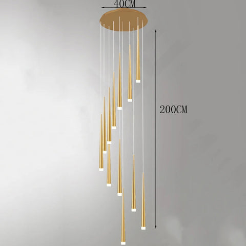 Modern Stair chandelier Pendant lights indoor lighting Ceiling lamp hanging light led Chandeliers for living room indoor lightin