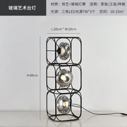 Industrial Vintage Chandelier Creative Geometric Metal Chandelier Bar Restaurant Living Room Decor LED Rectangle Hanging Lamp