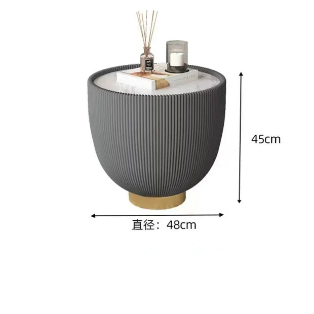 Luxury Modern Minimalist Coffee Tables for Living Room Creative Design Sofa Side Table Round Rock Board Center Table Furniture