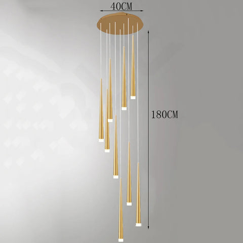 Modern Stair chandelier Pendant lights indoor lighting Ceiling lamp hanging light led Chandeliers for living room indoor lightin